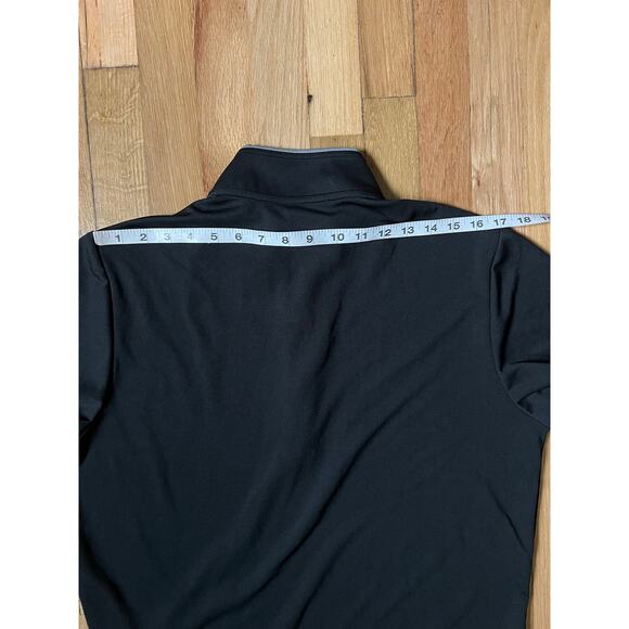 Adidas Mens Athletic Lightweight Half Zip Athleisure Black Golf Top Sz M - Picture 16 of 16